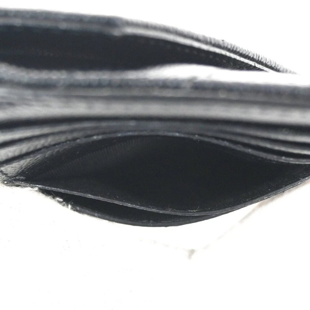 SAINT LAURENT YSL Logo Frap Card Coin Case Quilted Leather Black 612808 87KB982 - Picture 9 of 12